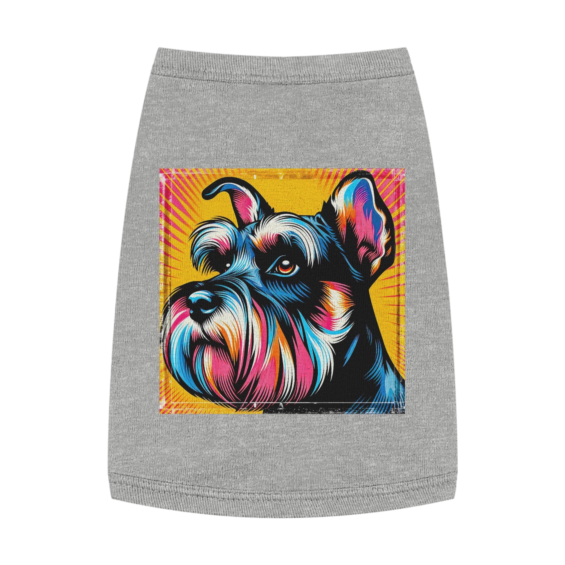 Pet Tank Top Miniature Schnauzer Pets Printify M Heather 