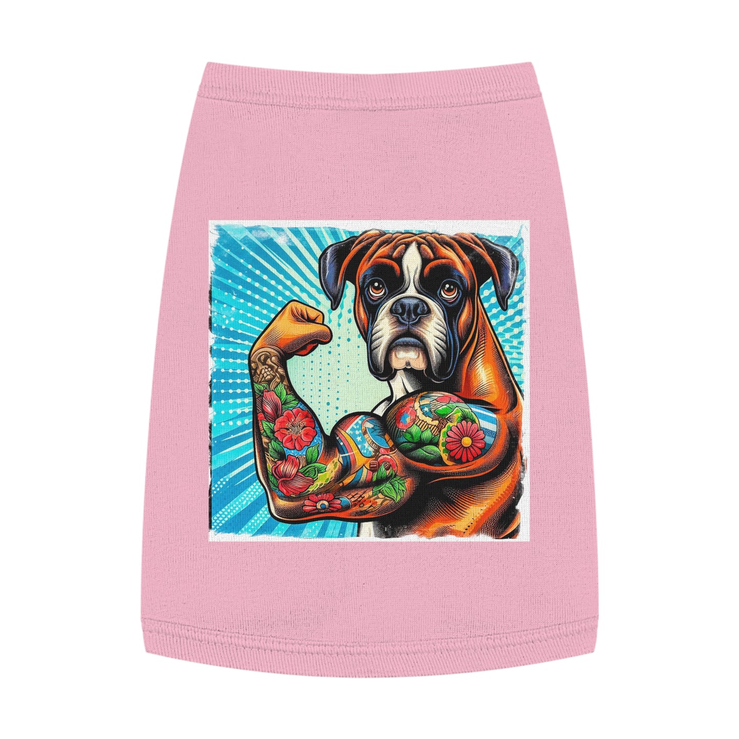 Pet Tank Top Boxer Pets Printify M Pink 