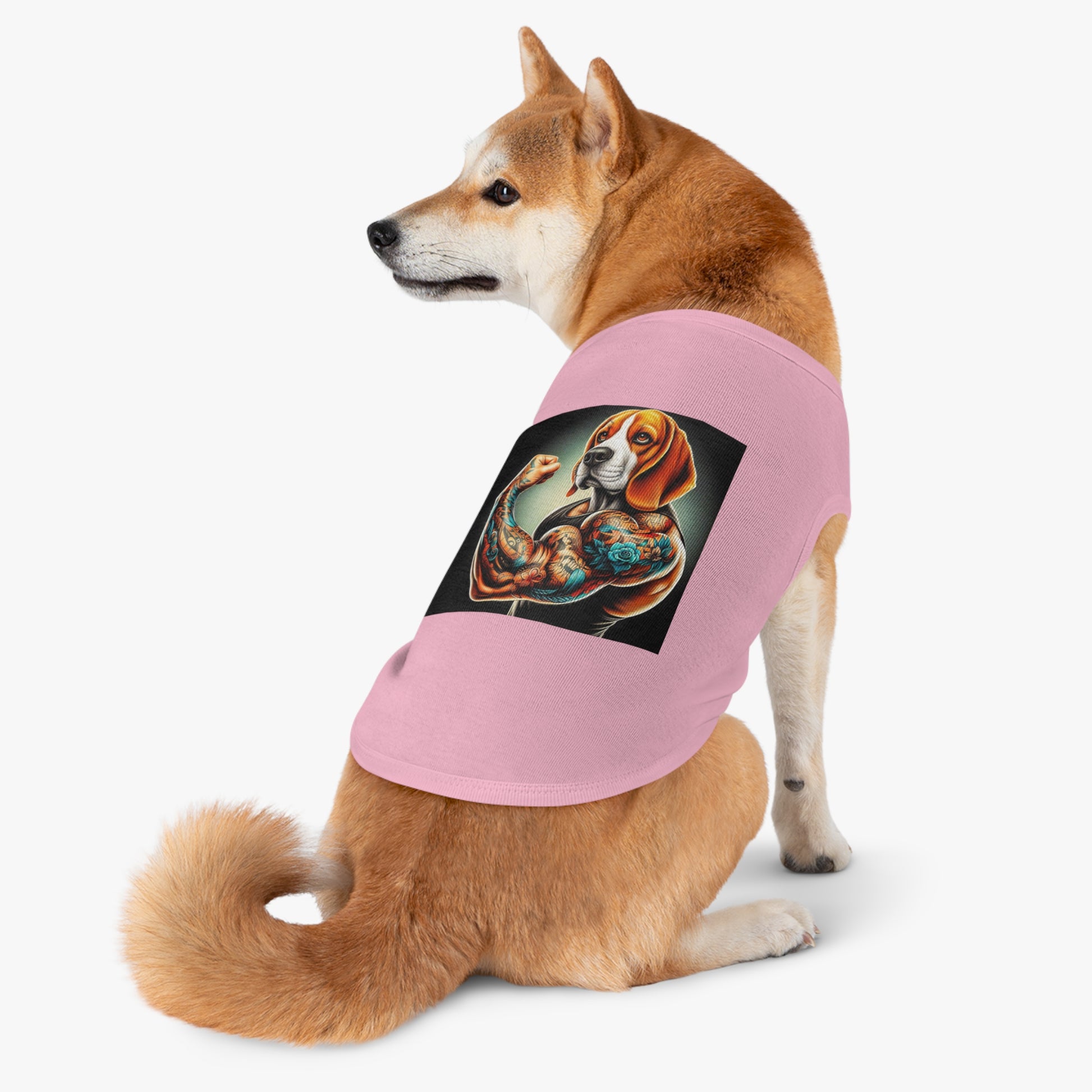 Pet Tank Top Beagle Muscle Dog Pets Printify   