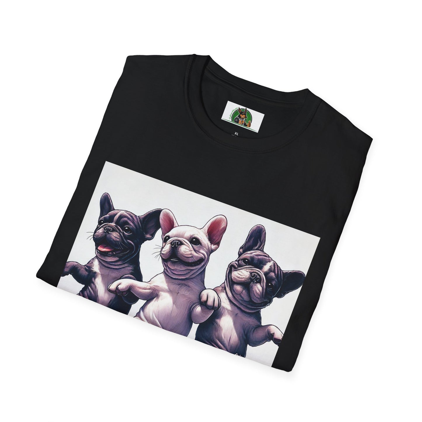 French Bulldogs Dancing Unisex T-Shirt T-Shirt Printify