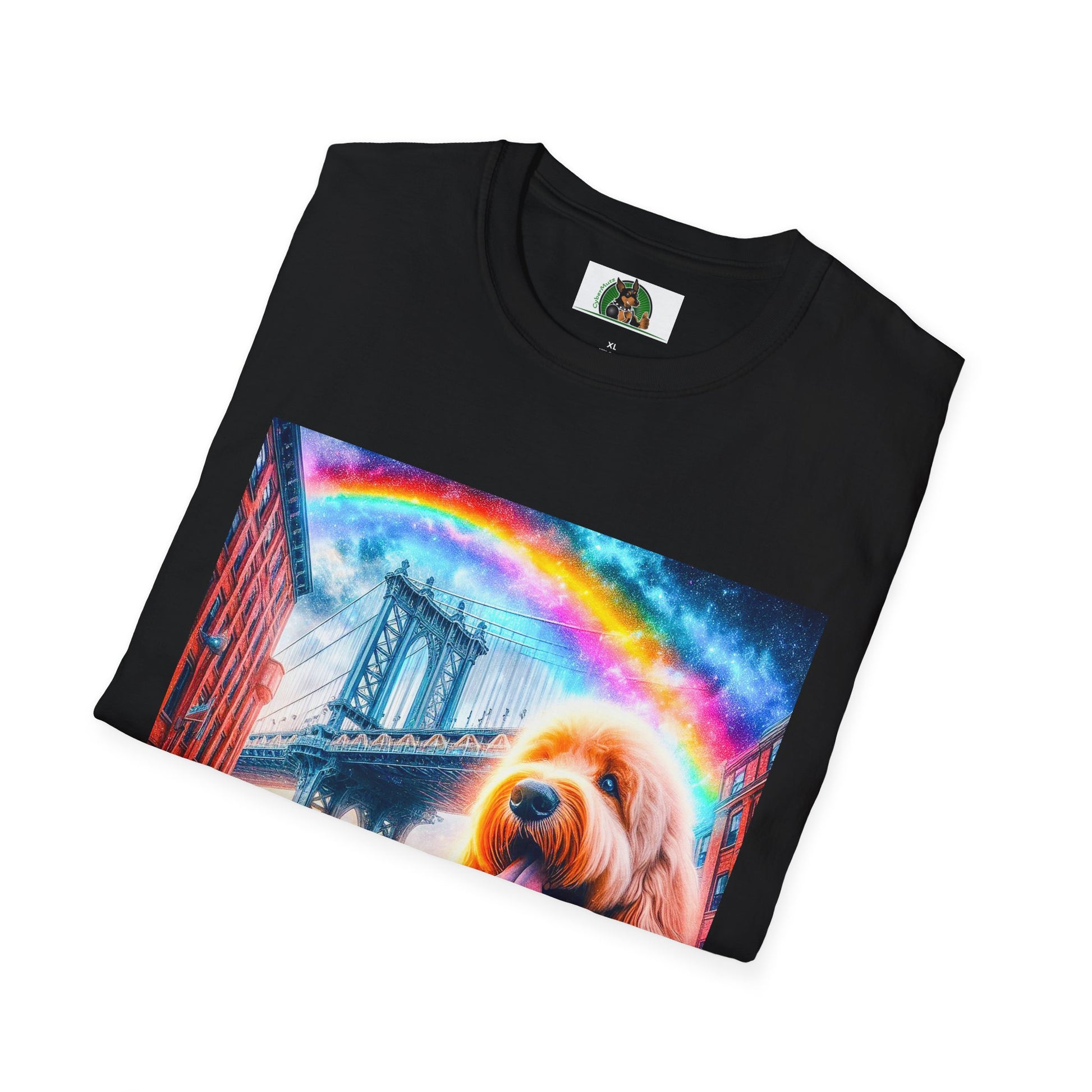 Golden Doodle bridge shirt T-Shirt Printify