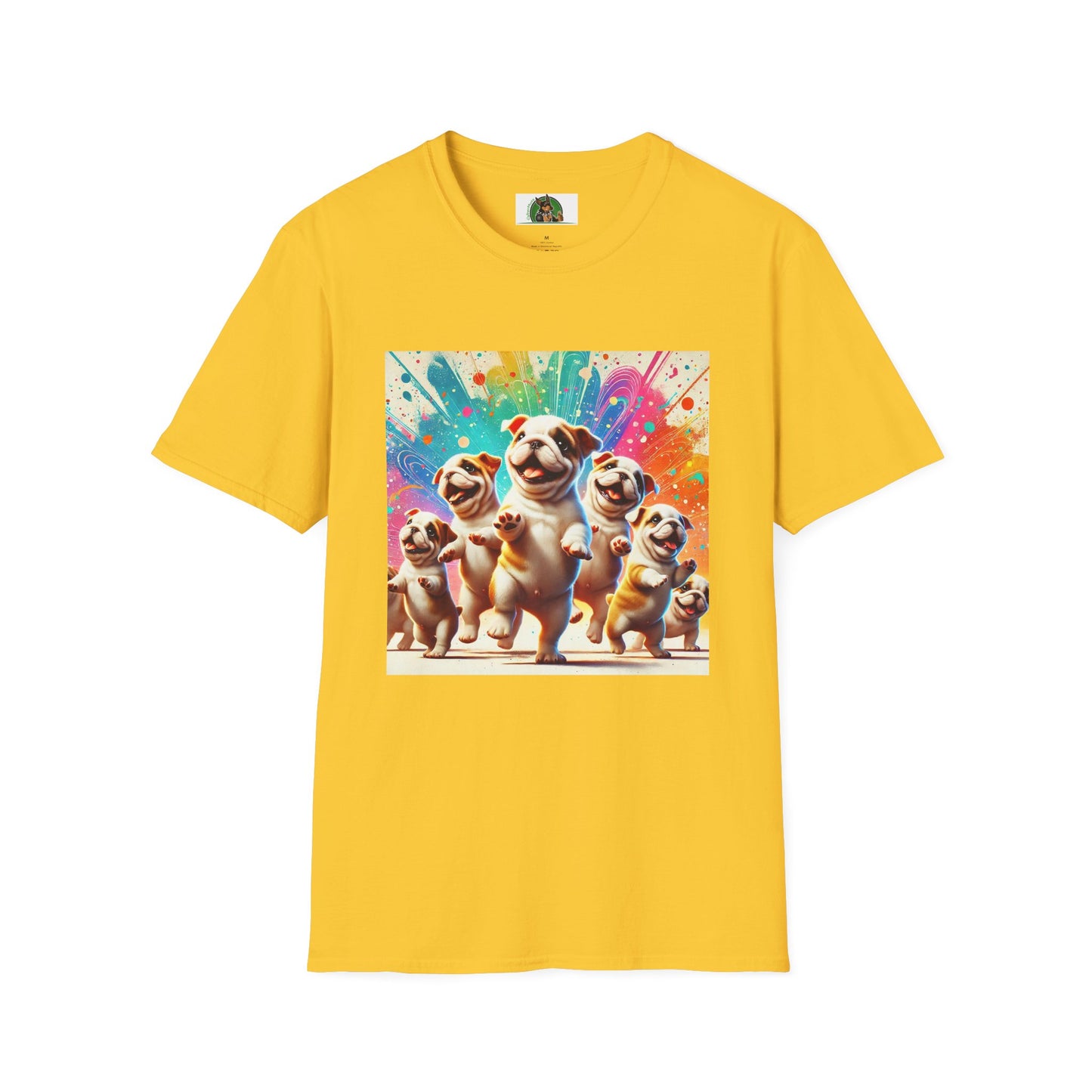 Bulldog Dancing T-Shirt T-Shirt Printify S Daisy