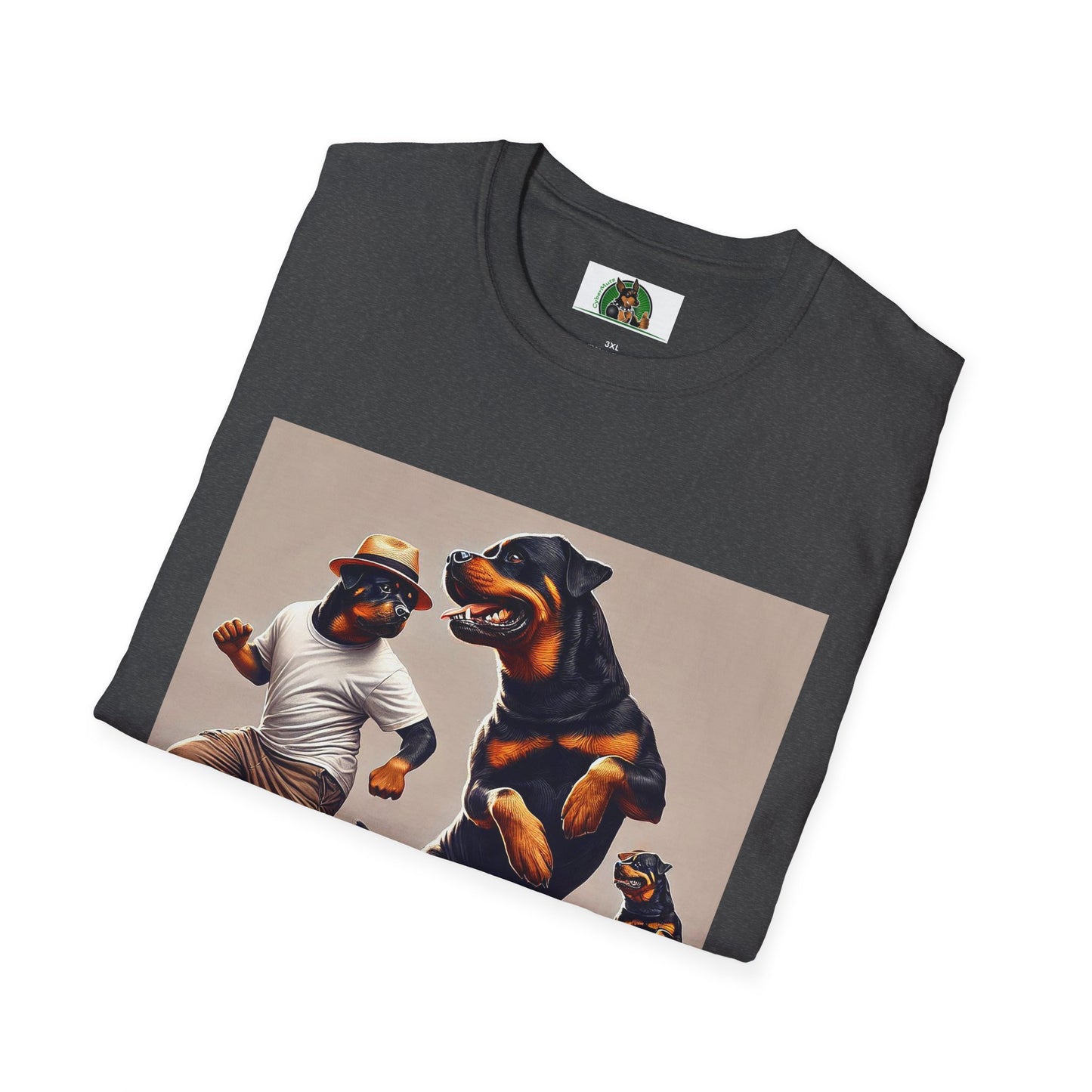 Dancing Rottweiler T-Shirt for Dog Lovers T-Shirt Printify