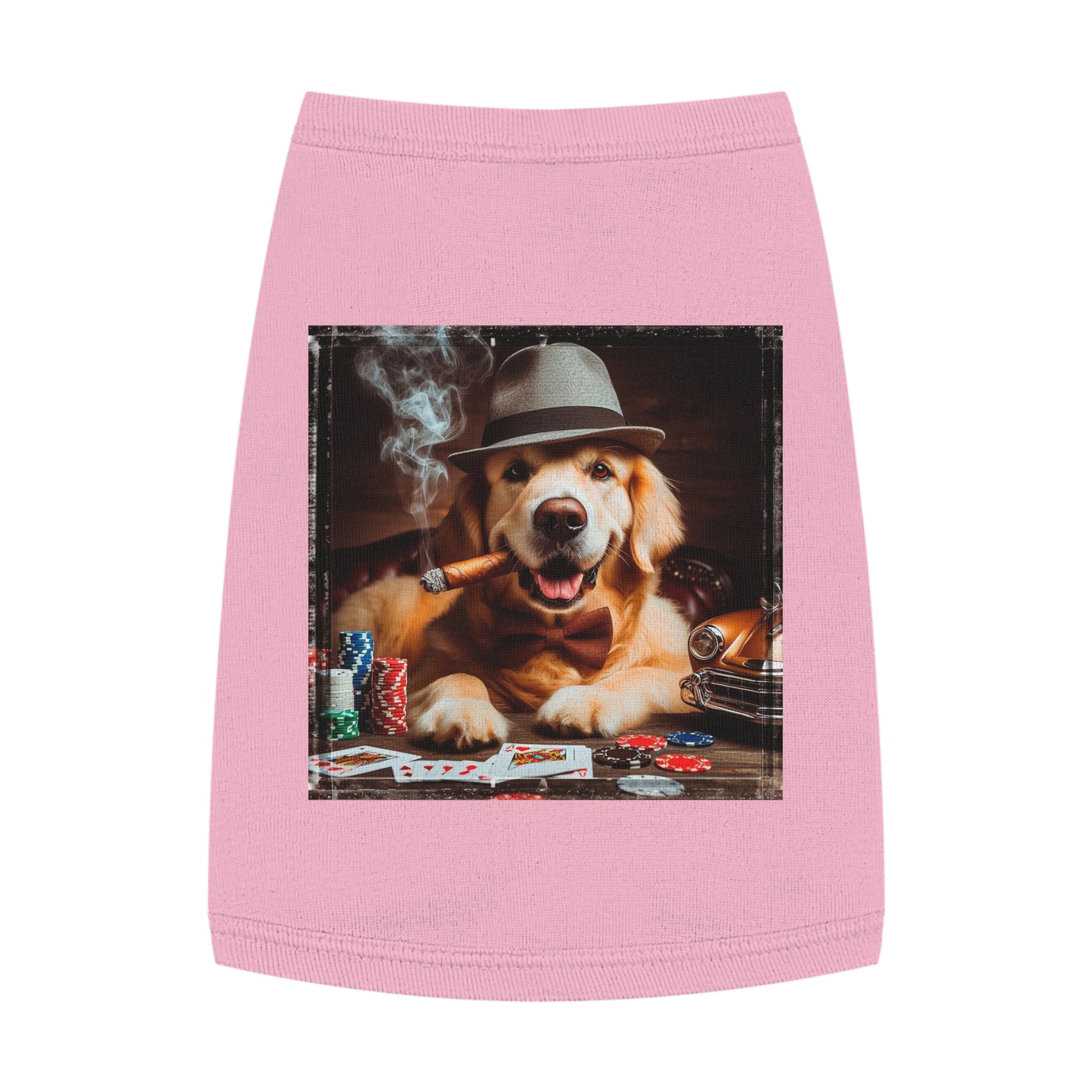 Golden Retriever pet tank top Pets Printify   