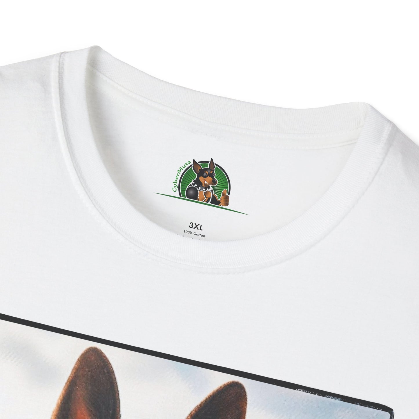 German Shepherd suit and tie shirt T-Shirt Printify