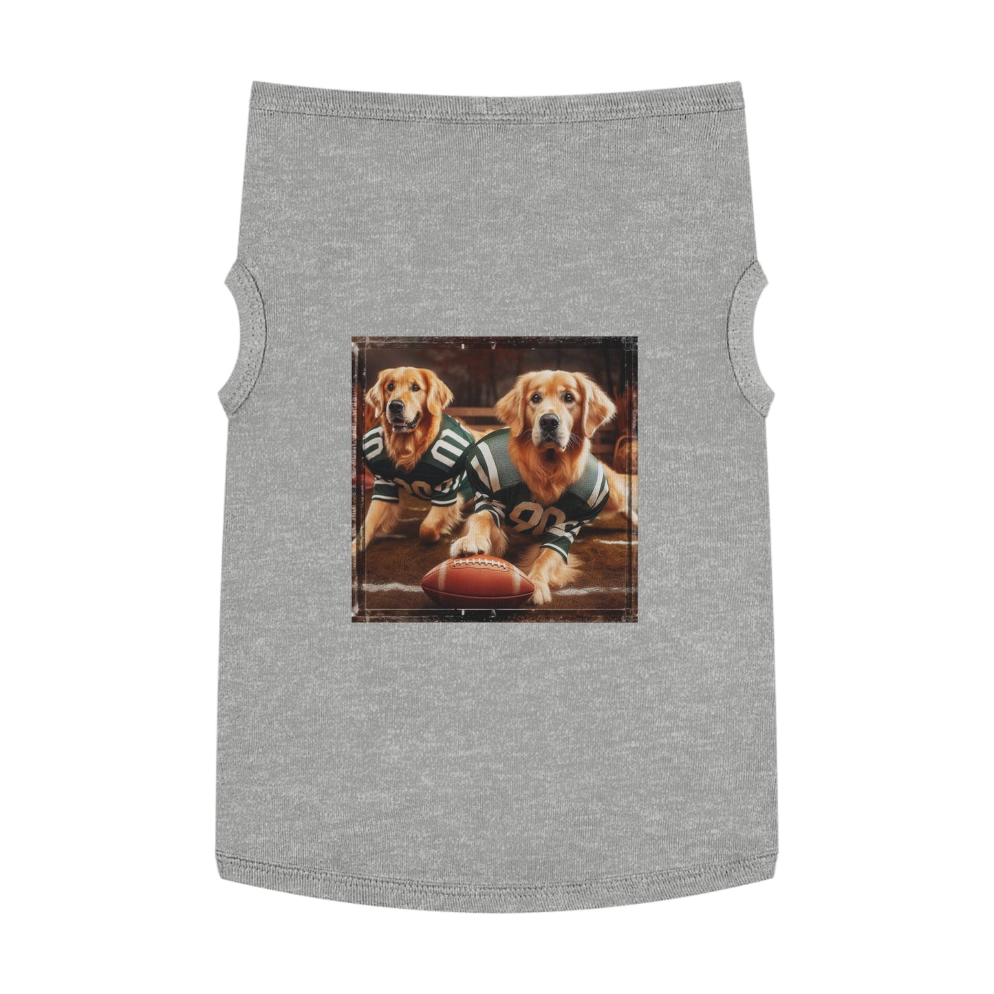 Golden Retriever pet tank top Pets Printify XL Heather 