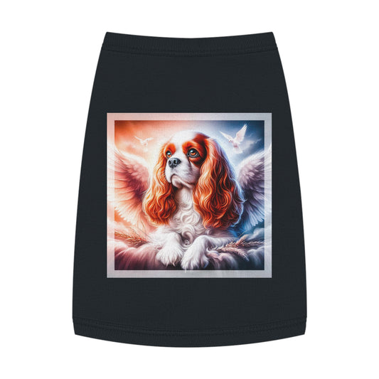 Pet Tank Top Cavalier King Charles Spaniel Angel Pets Printify M Black