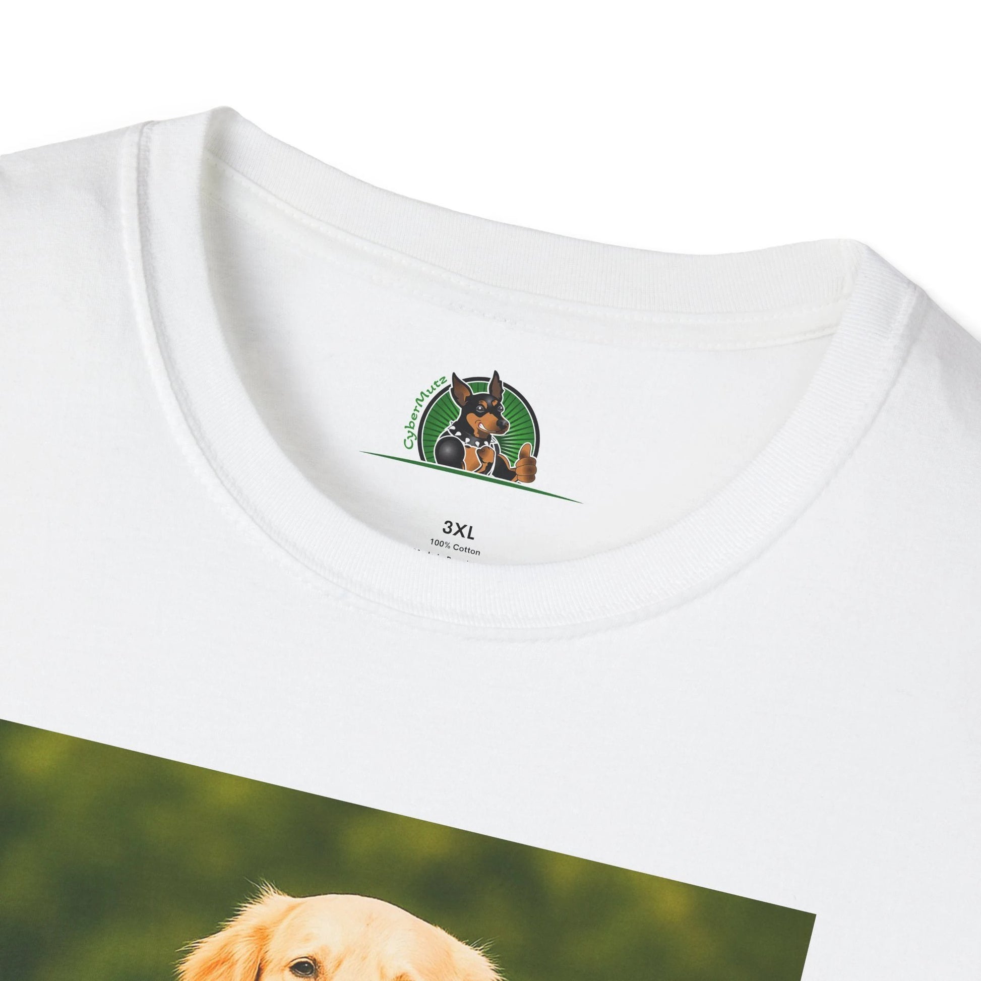 Golden Retriever Playing Soccer T-Shirt — Dog Soccer Tee Sports T-Shirt Printify