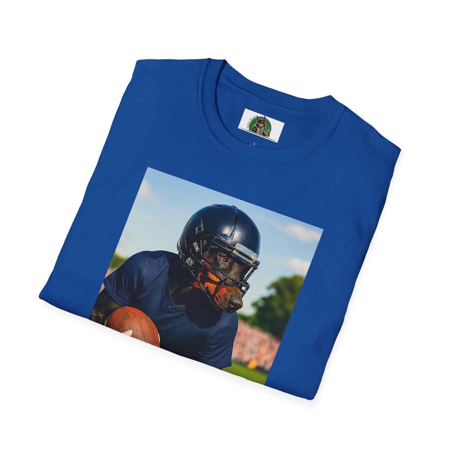 Football Doberman Sports T-Shirt T-Shirt Printify