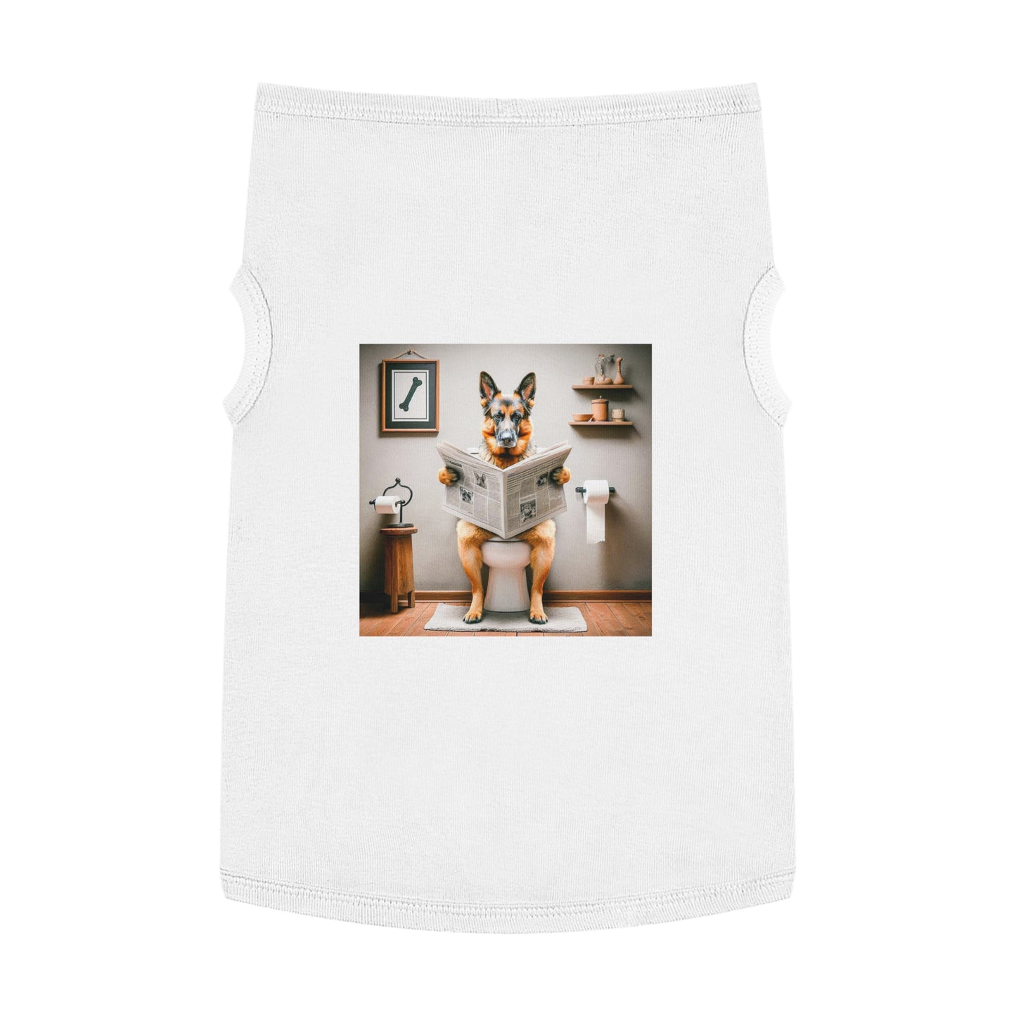 Pet Tank Top German Shepherd Pets Printify XL White 