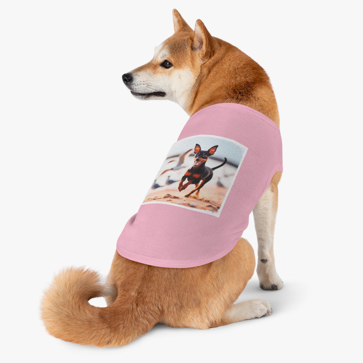 Dog Tank Top - Min Pin Tank Tops Pets Printify   