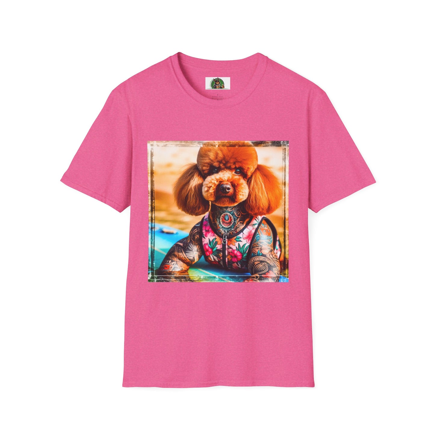 Poodle T-Shirt Printify S Heather Heliconia