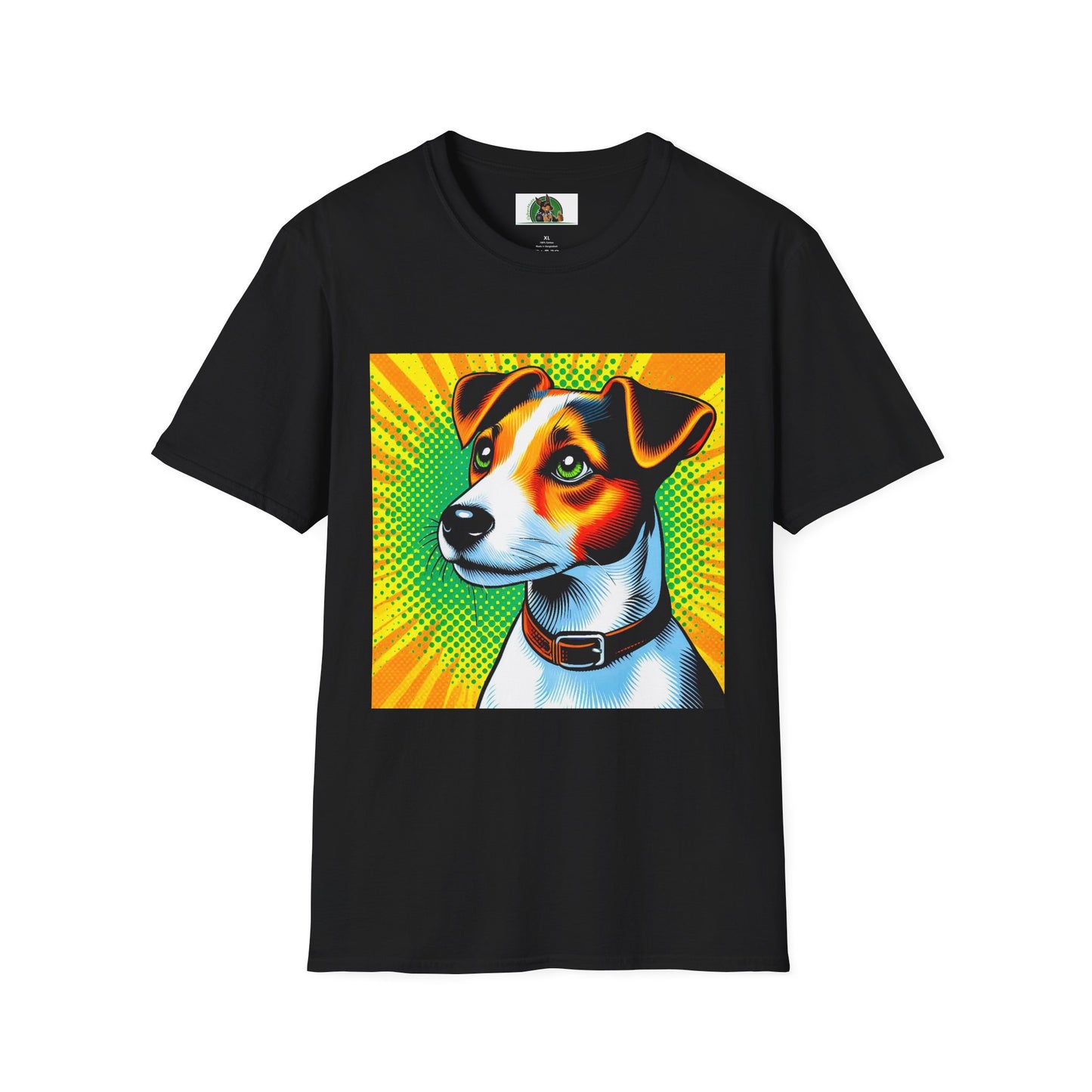 Jack Russell Pop Art T-Shirt Printify S Black
