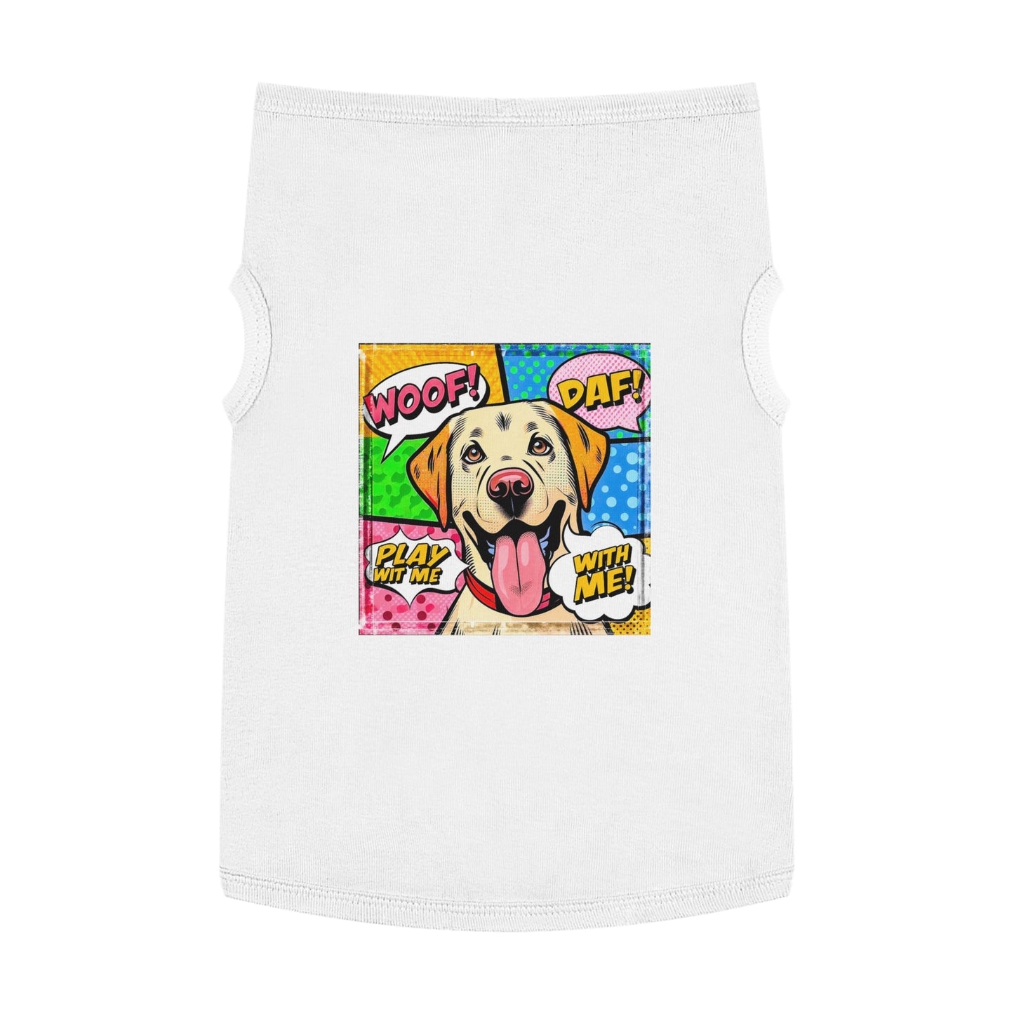 Wacky Pet Tank Top Labrador Retriever Pets Printify XL White 