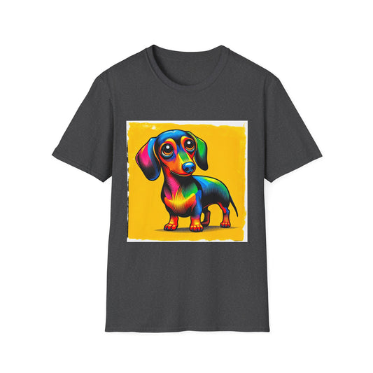 Dachshund T-Shirt Printify XS Dark Heather 