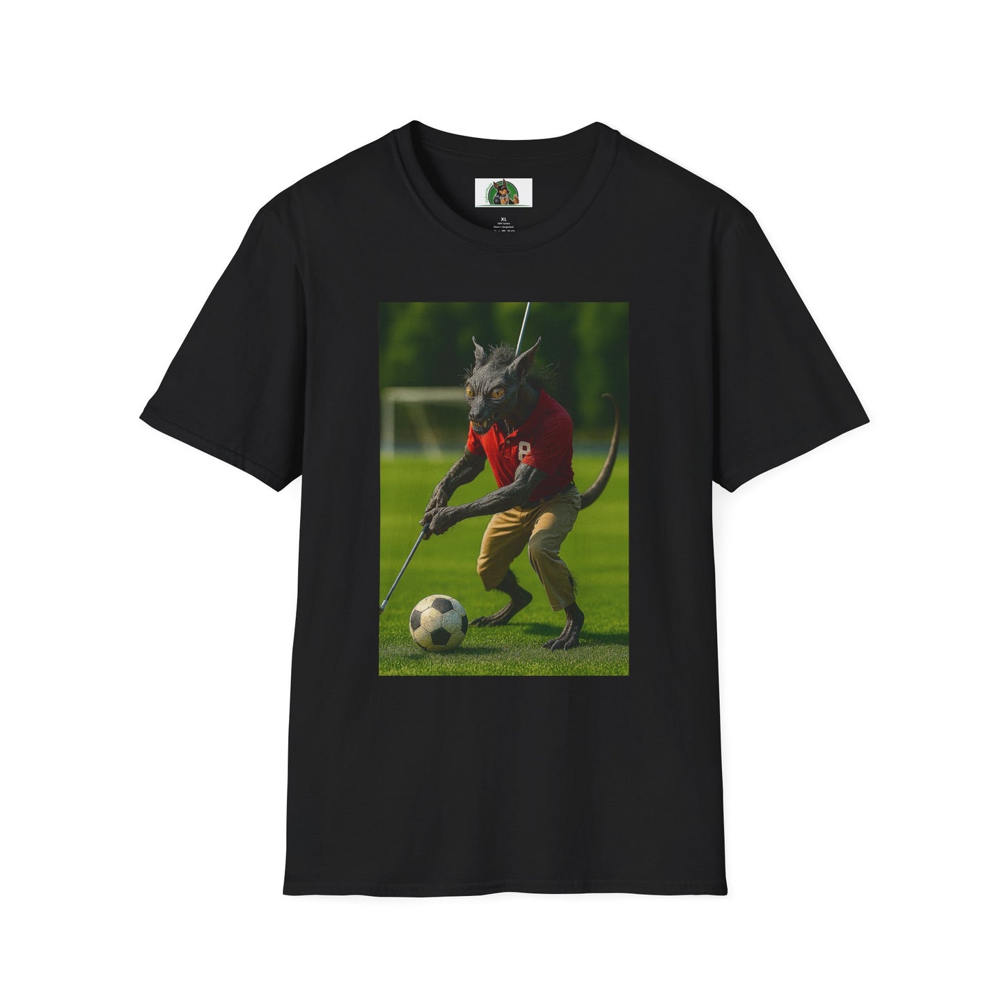 Golf Chupacabra T-Shirt Sports T-Shirt Printify Black XS