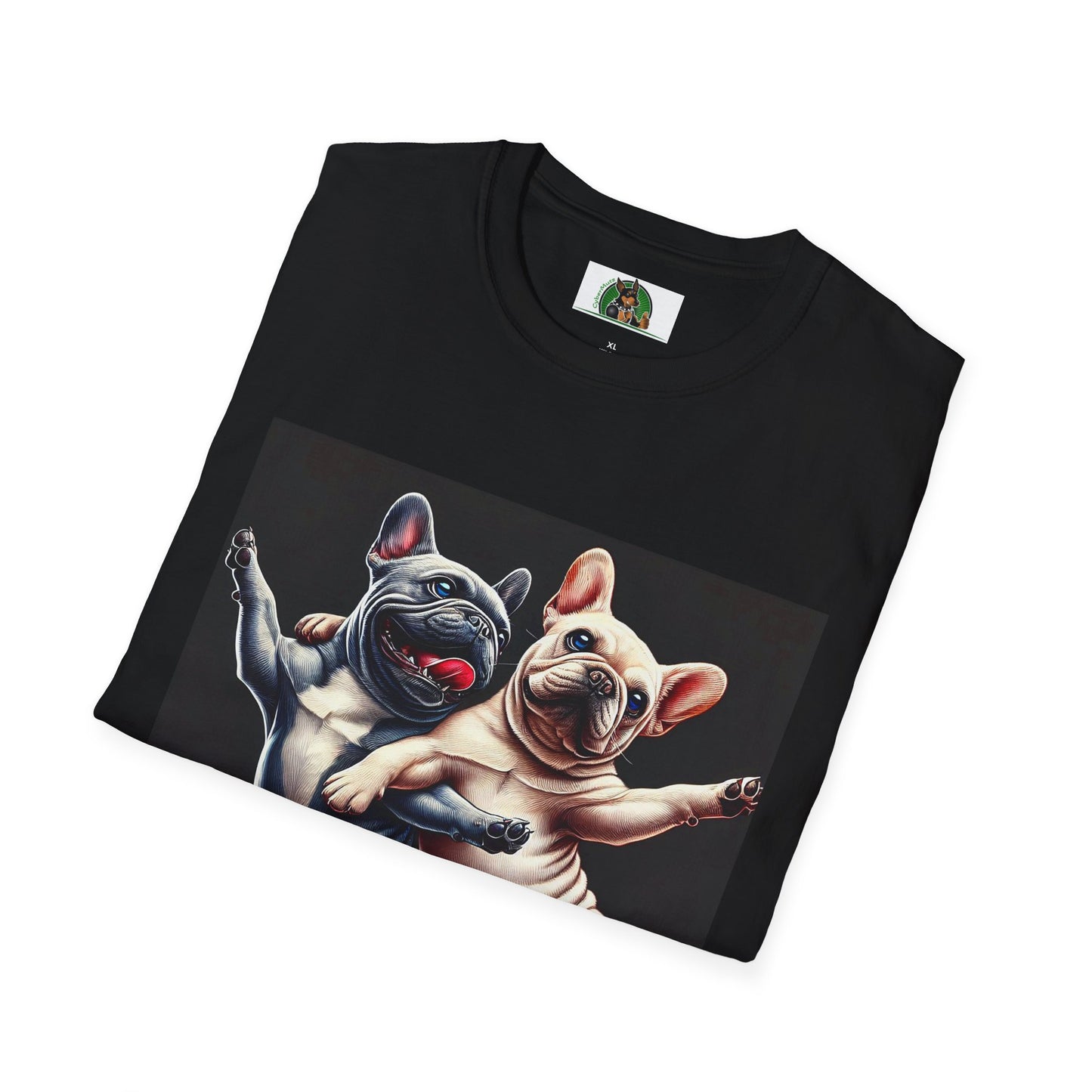 French Bulldogs Dancing Unisex T-Shirt T-Shirt Printify