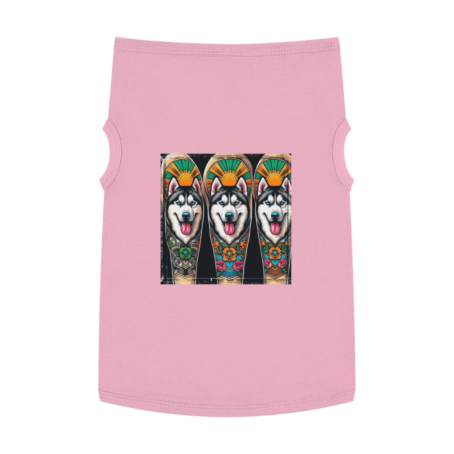 Pet Tank Top Husky Pets Printify XL Pink 