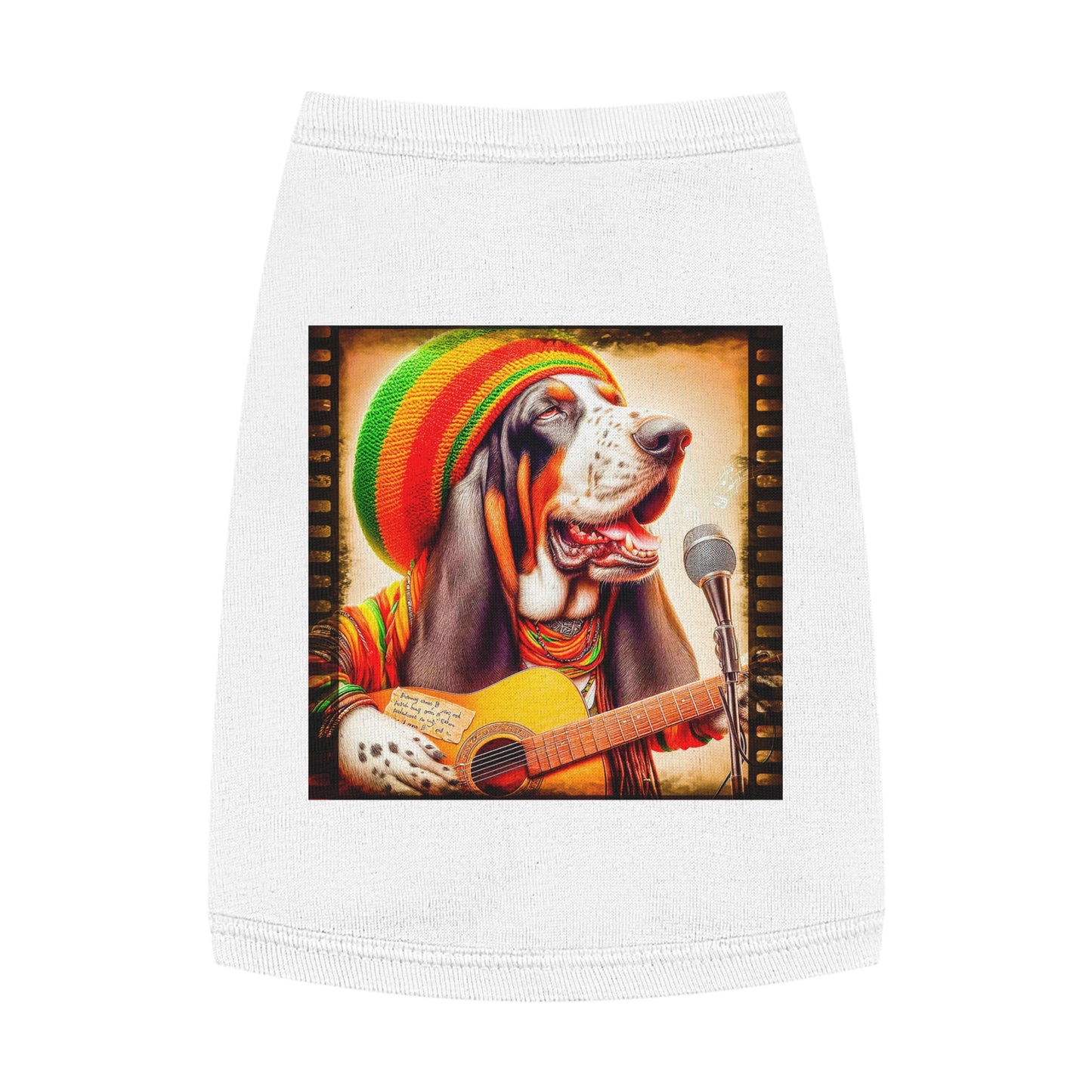 Pet Tank Top Basset Hound Pets Printify M White