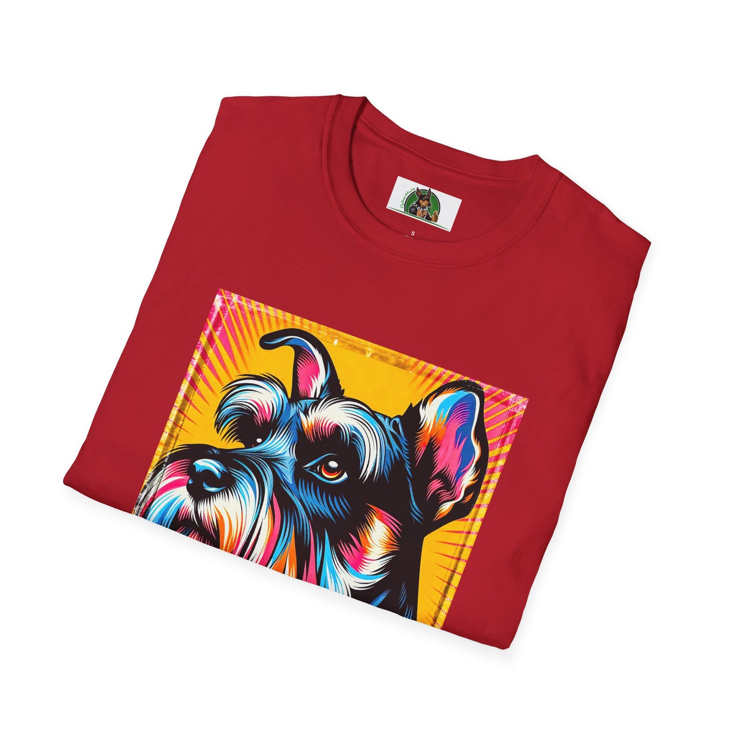 Schnauzer T-Shirt with Miniature Schnauzer Design T-Shirt Printify   