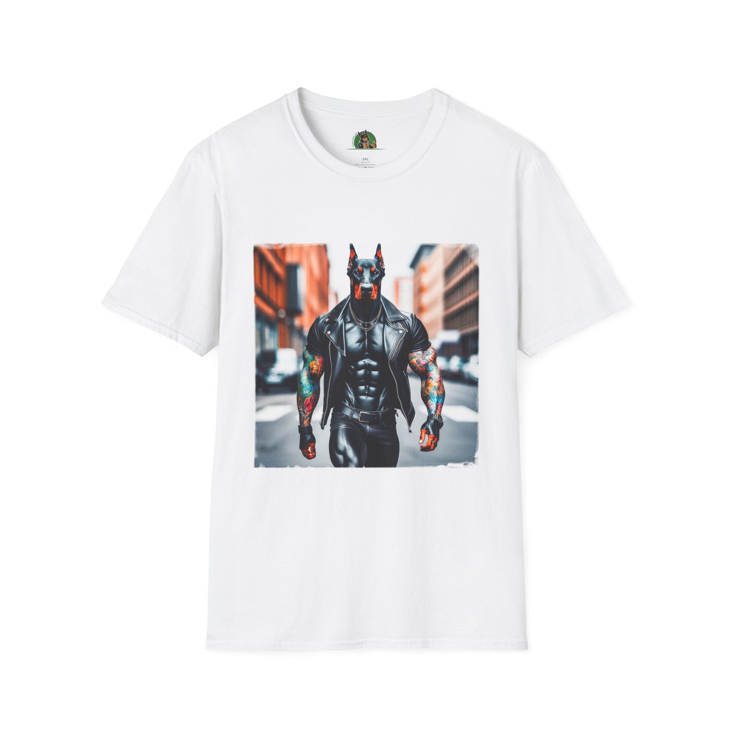 Doberman T-Shirt Printify XS White