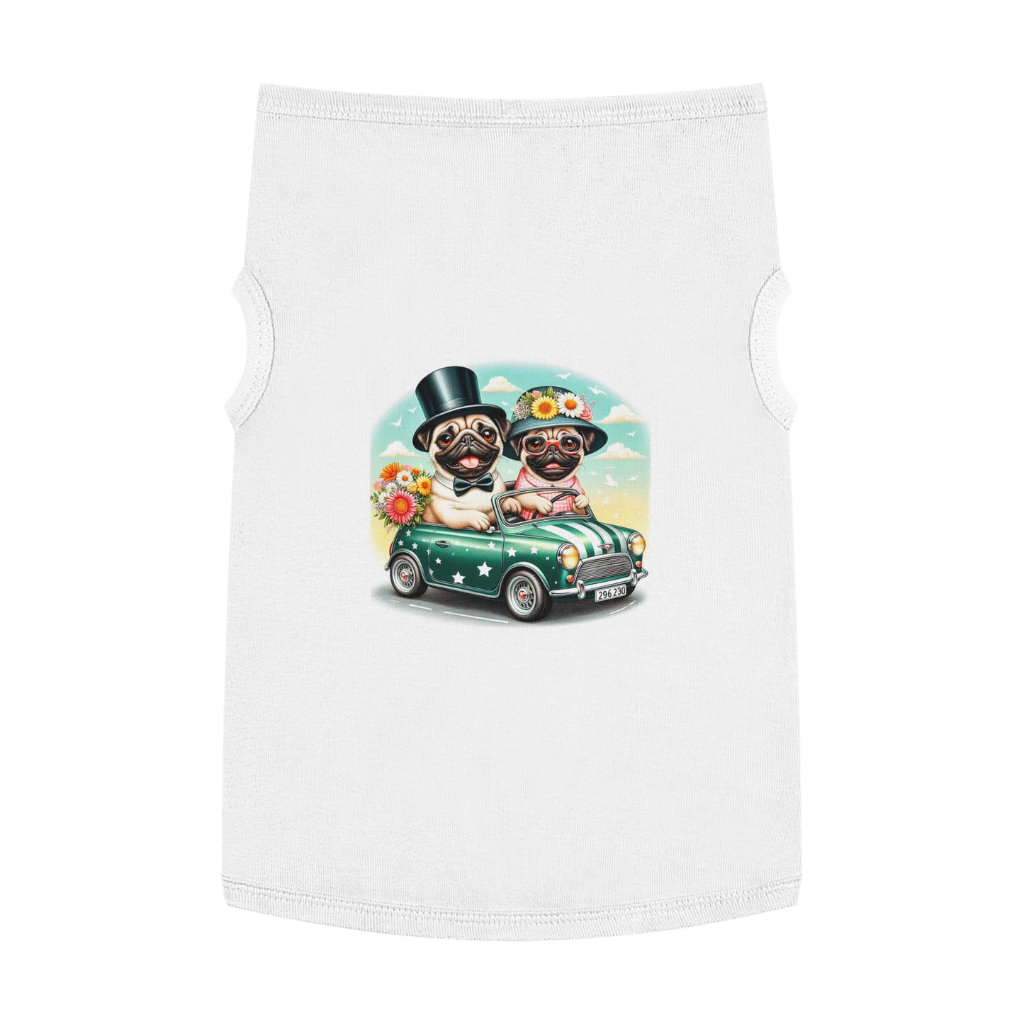 Wacky Pet Tank Top Pug Pets Printify   