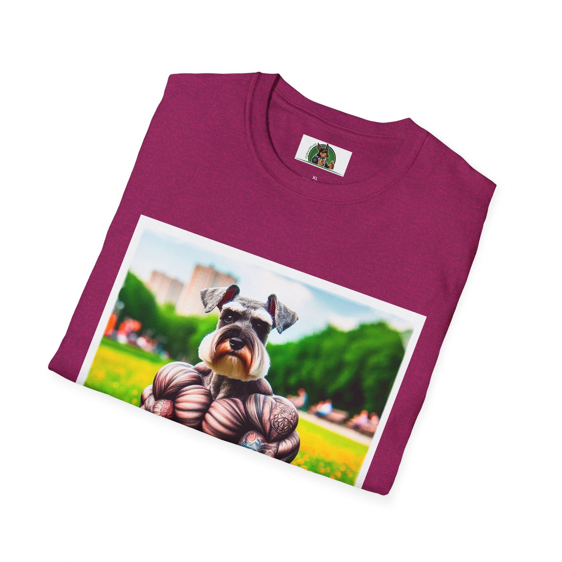 Schnauzer T-Shirt with Miniature Schnauzer Design T-Shirt Printify   