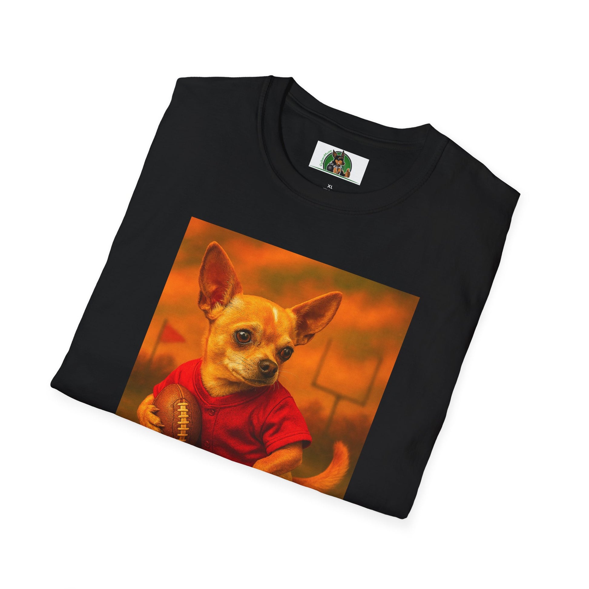 Chihuahua Football T-Shirt Sports T-Shirt Printify