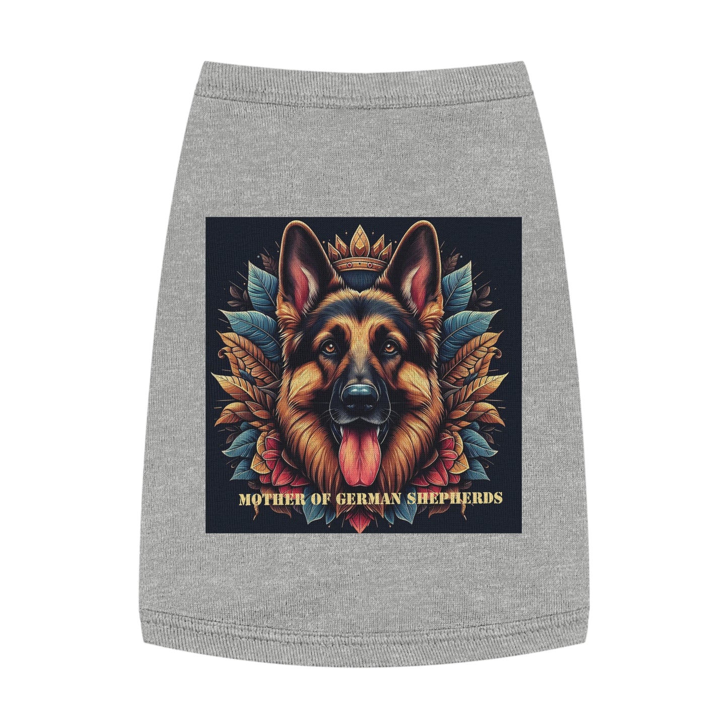 Pet Tank Top German Shepherd Pets Printify M Heather 