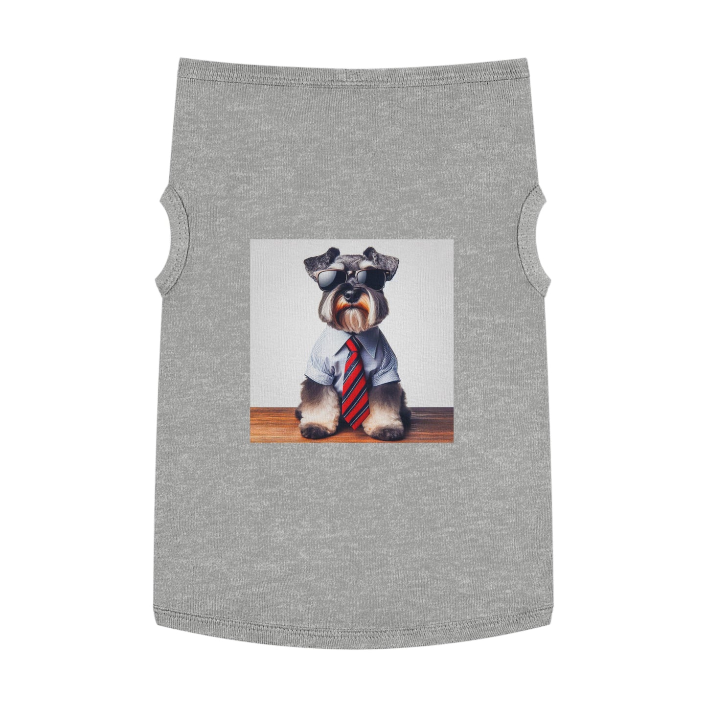 Pet Tank Top Miniature Schnauzer Pets Printify XL Heather 