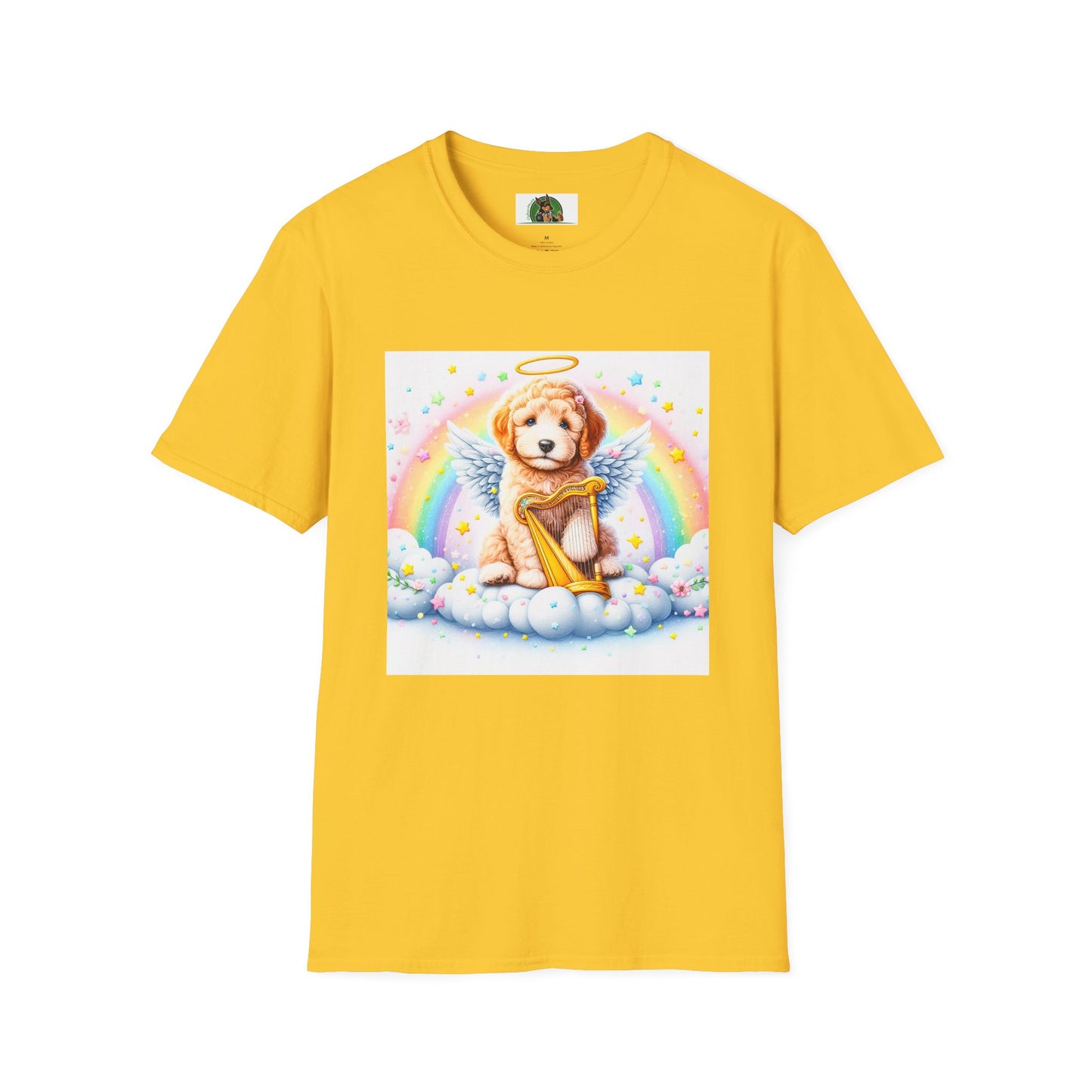 Golden Doodle colorful Angel shirt T-Shirt Printify S Daisy