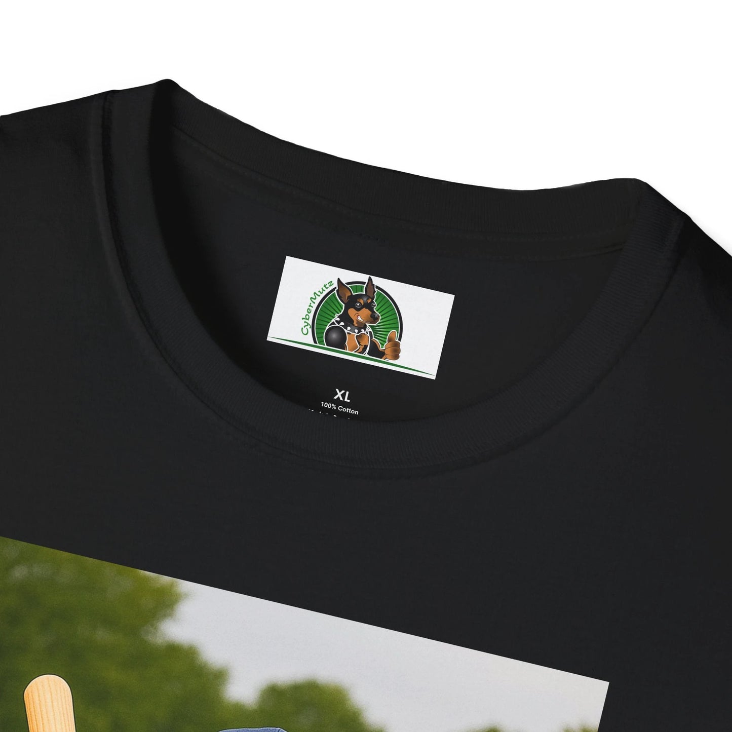 Golden Retriever Baseball T-Shirt — Sports Dog Playing Baseball Shirt T-Shirt Printify