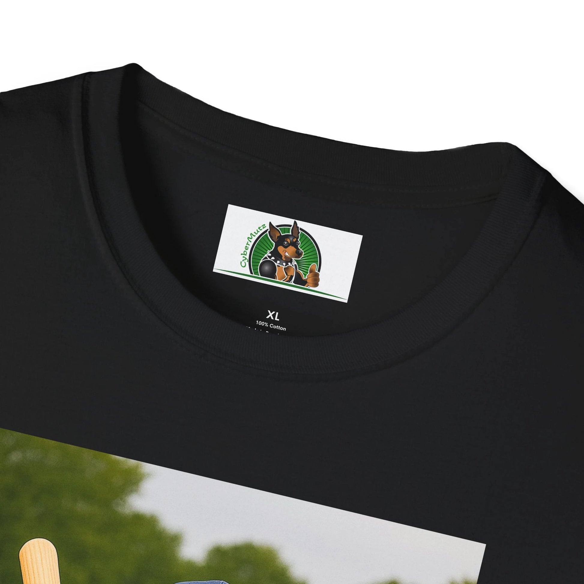 Golden Retriever Baseball T-Shirt — Sports Dog Playing Baseball Shirt T-Shirt Printify