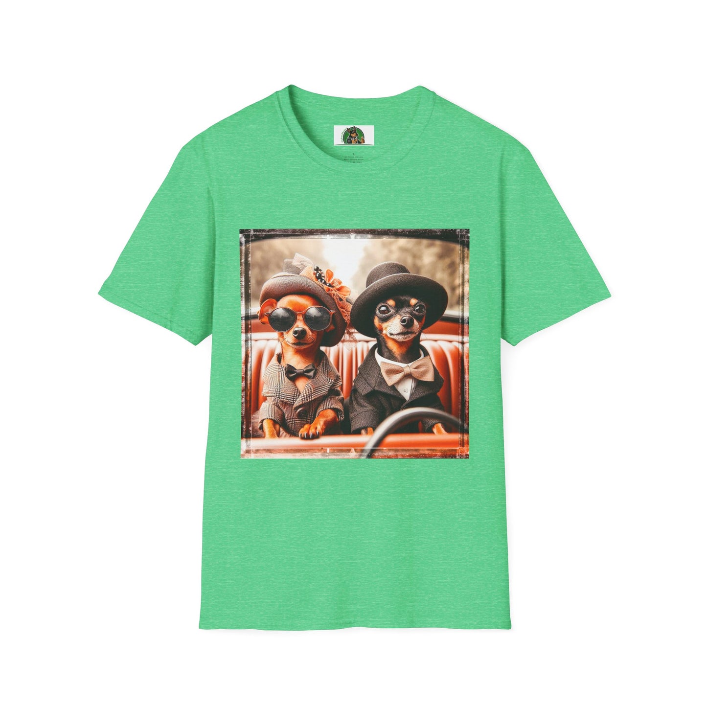 Wacky Min Pin T-Shirt T-Shirt Printify S Heather Irish Green 