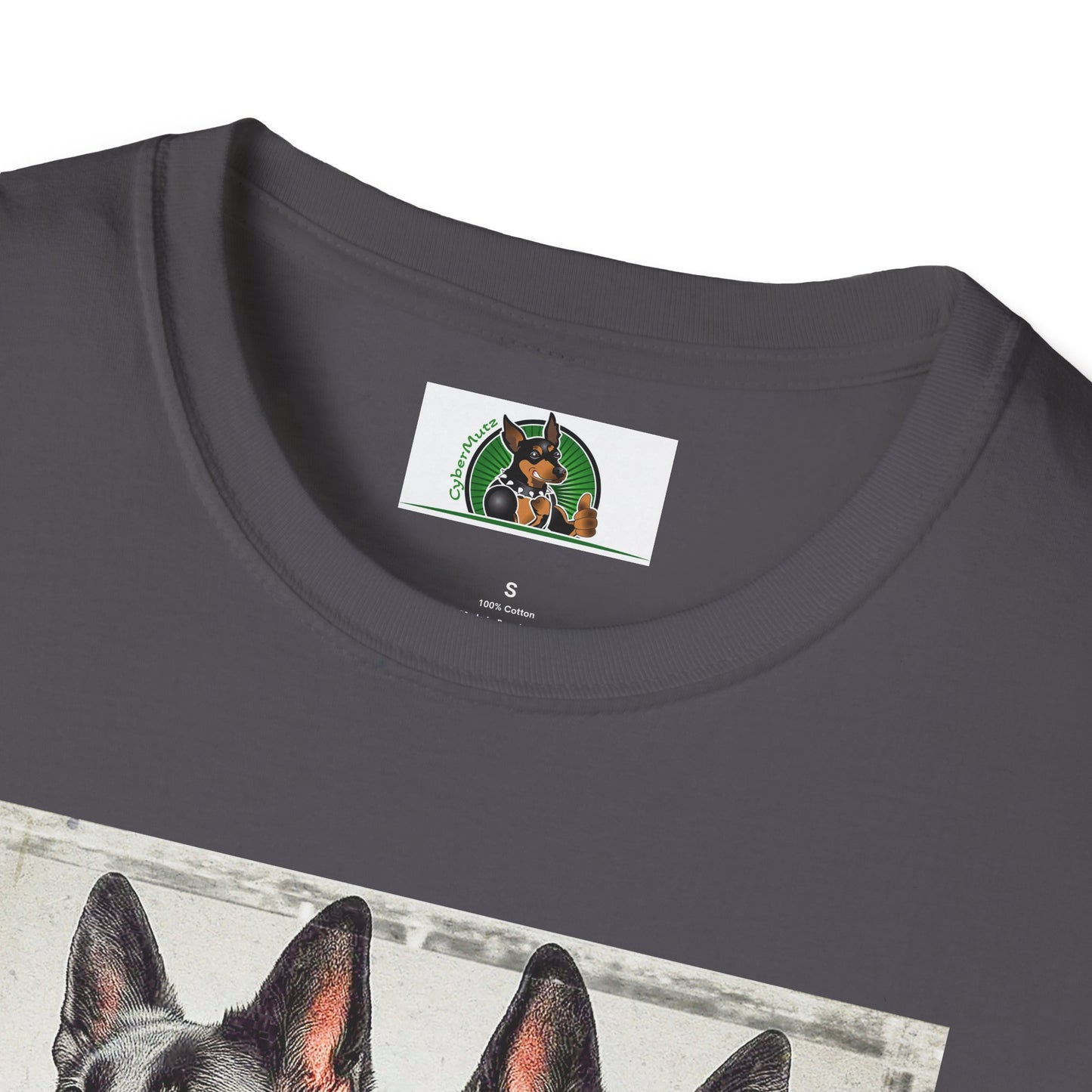 German Shepherd two trainers shirt T-Shirt Printify