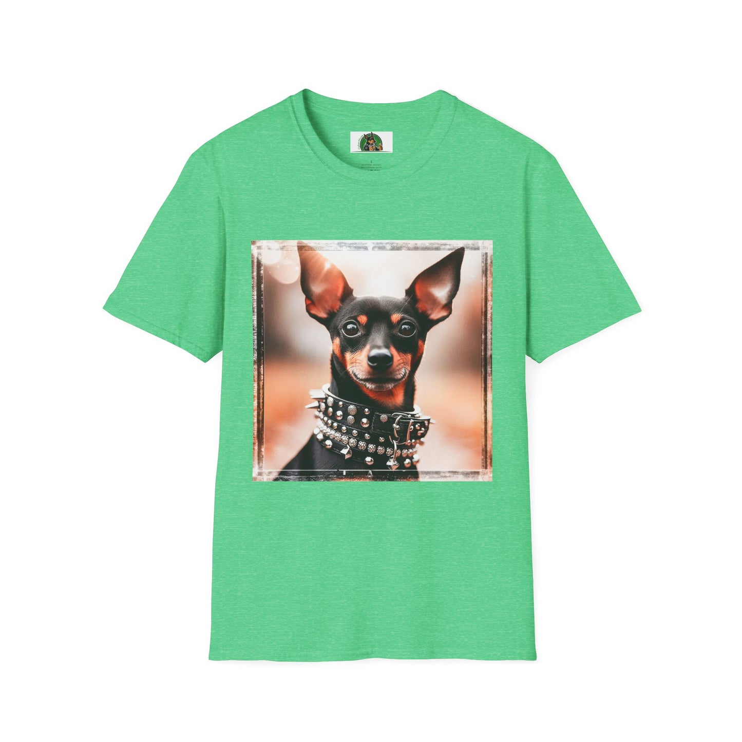 Min Pin T-Shirt T-Shirt Printify S Heather Irish Green 