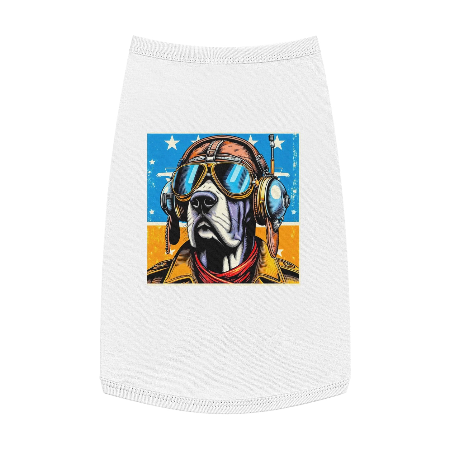 Pet Tank Top Great Dane Pets Printify L White 