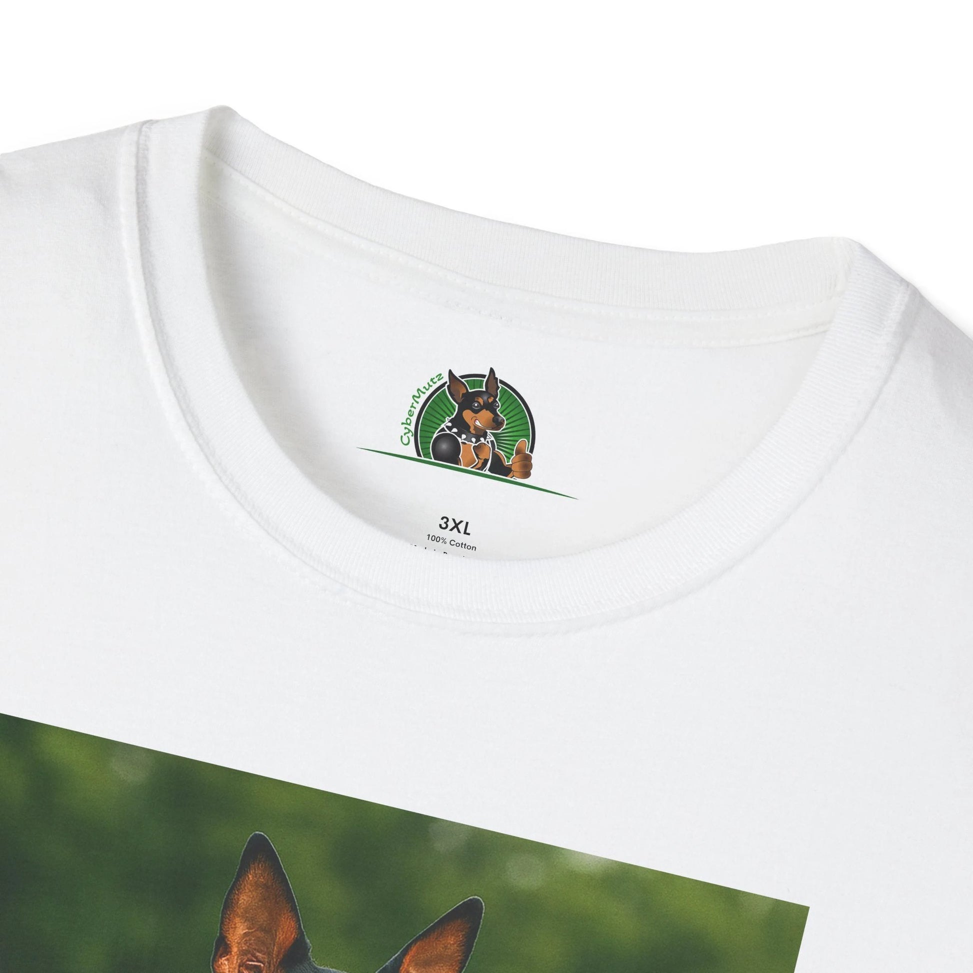 Min Pin Baseball Tee — Miniature Pinscher Dog Lover Sports T-Shirt T-Shirt Printify