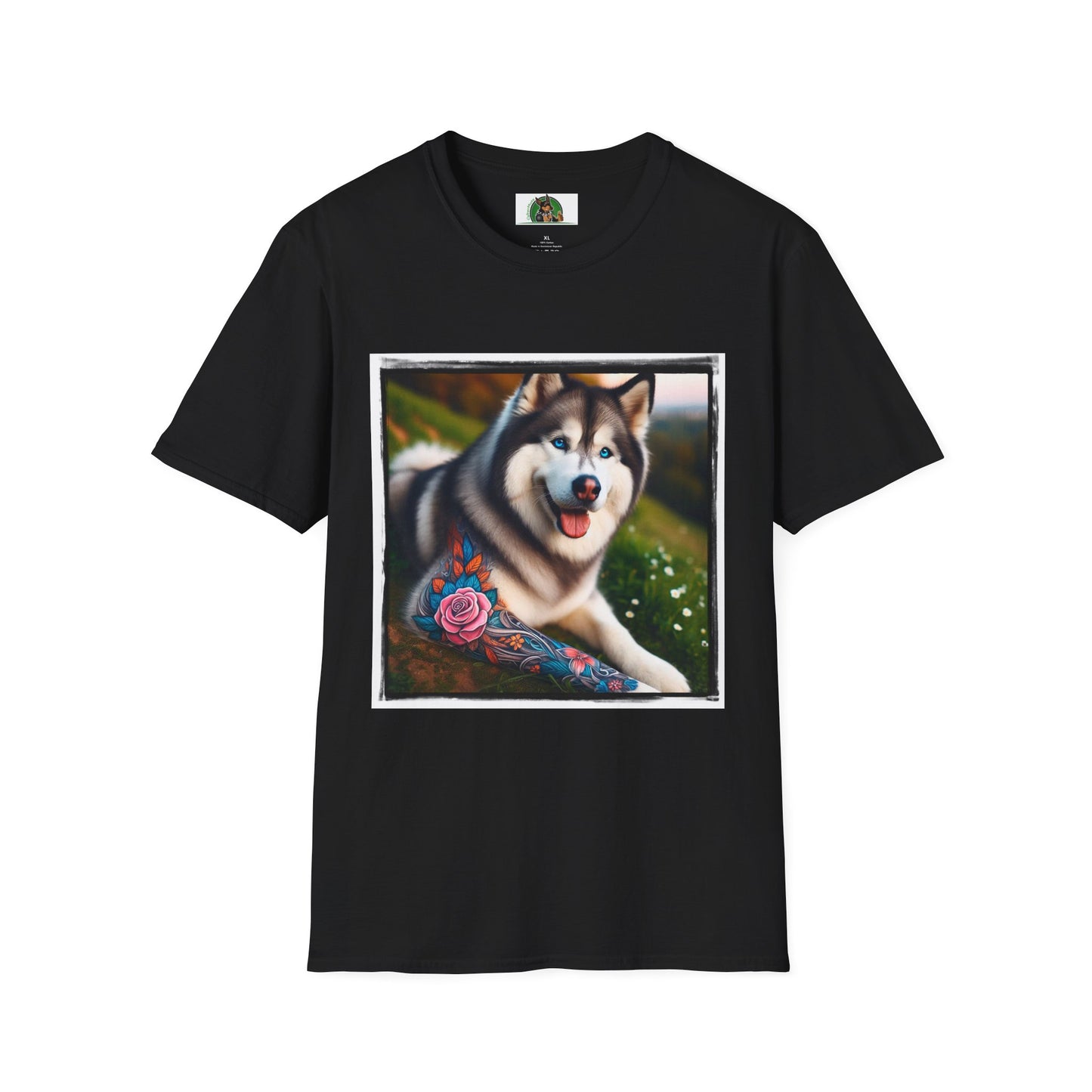 Husky T-Shirt Printify XS Black 