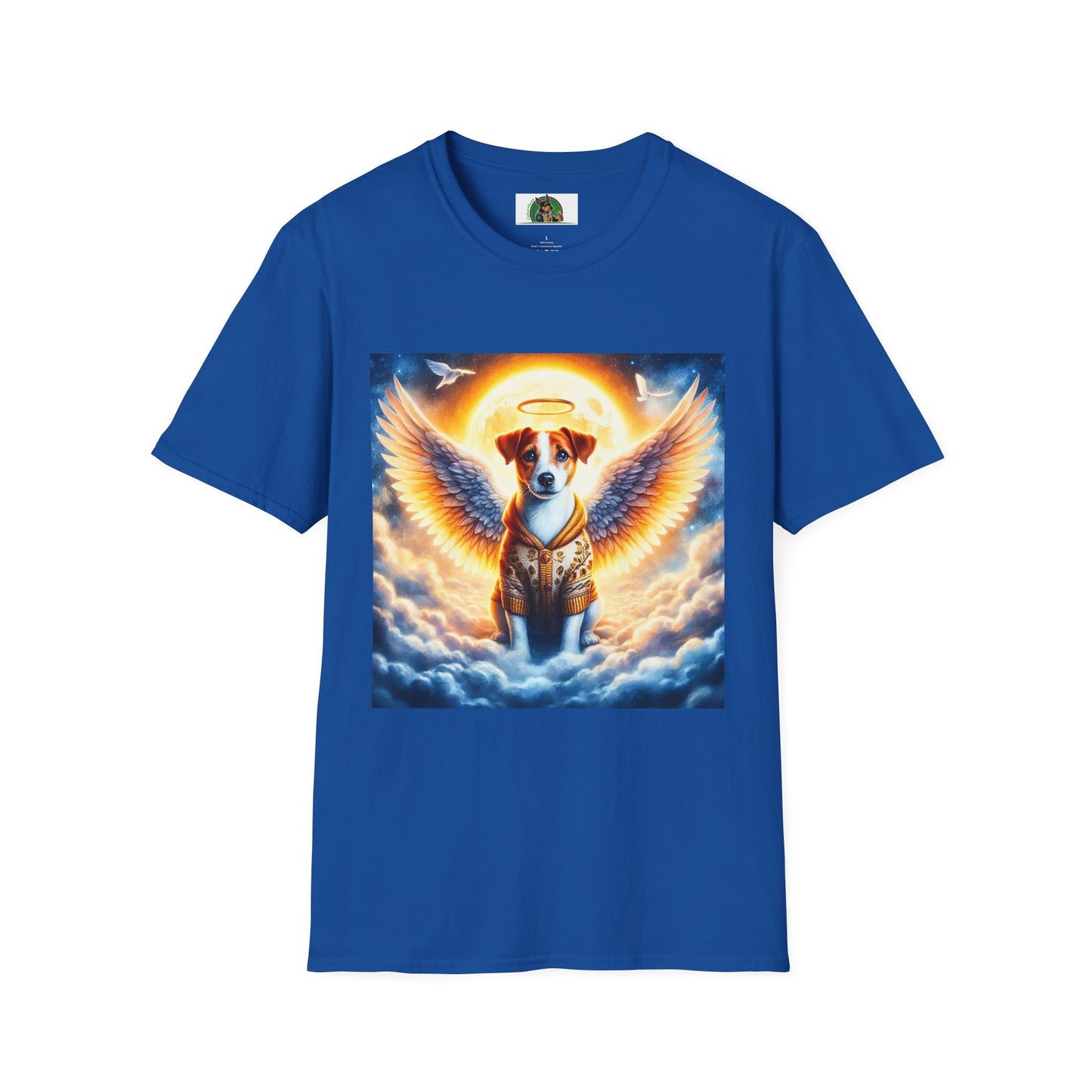 Jack Russell Golden Angel T-Shirt Printify S Royal 