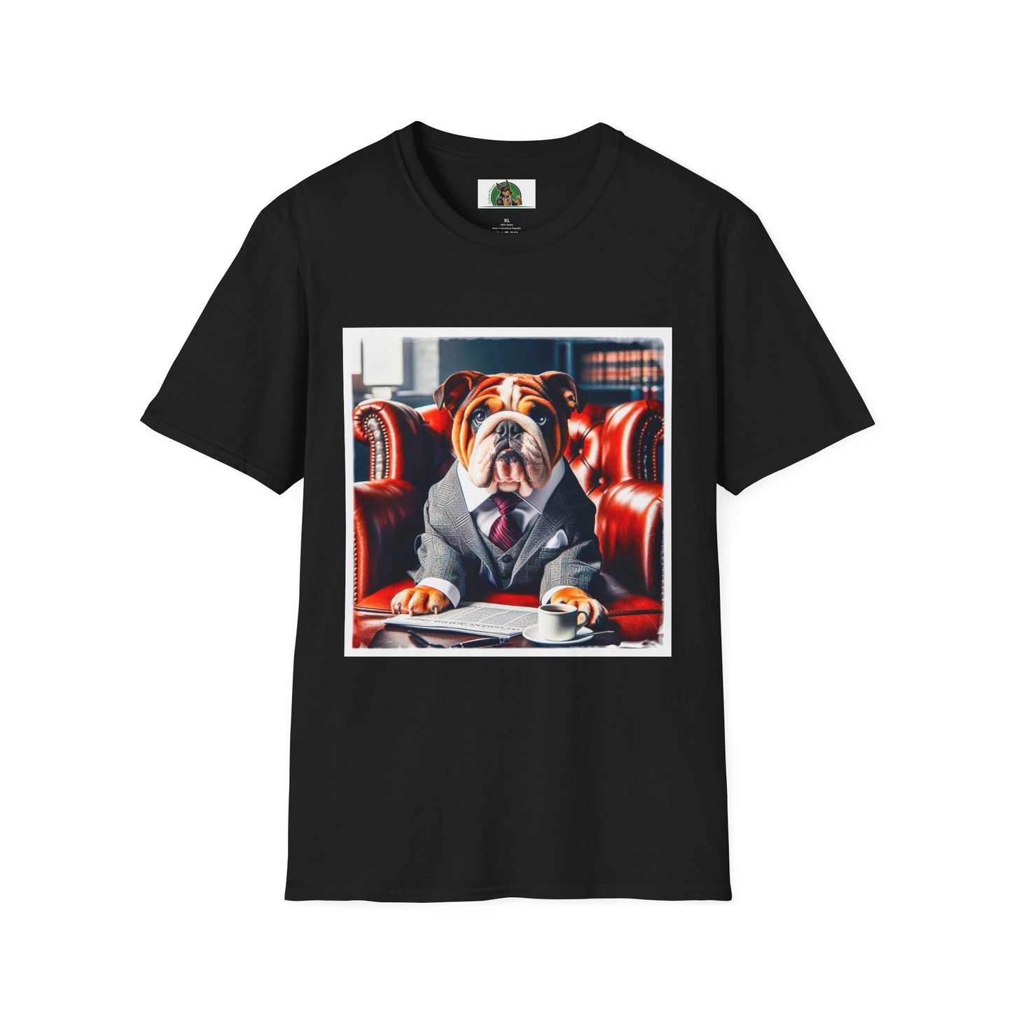 Bulldog T-Shirt Printify XS Black