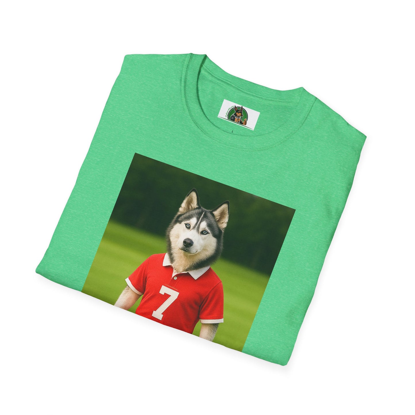 Husky Playing Golf T-Shirt — Sports Dog Tee