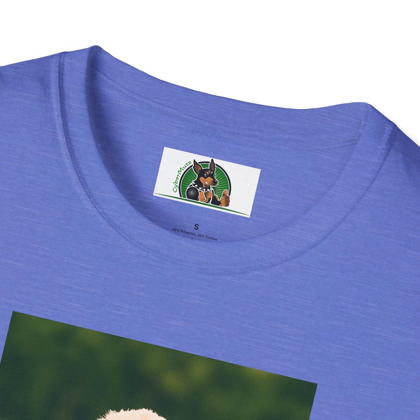 Golden Doodle Soccer T-Shirt — Sports Dog Playing Soccer by Printify