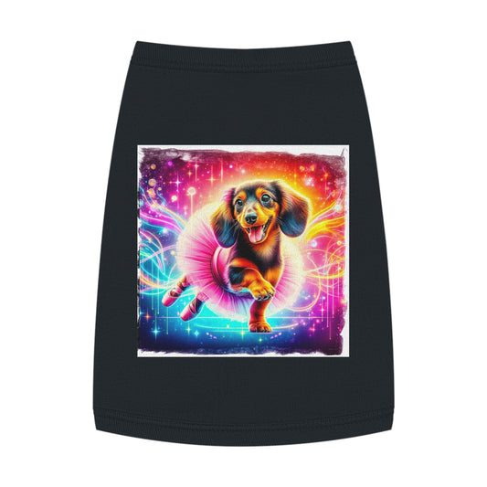 Pet Tank Top Dachshund Pets Printify M Black