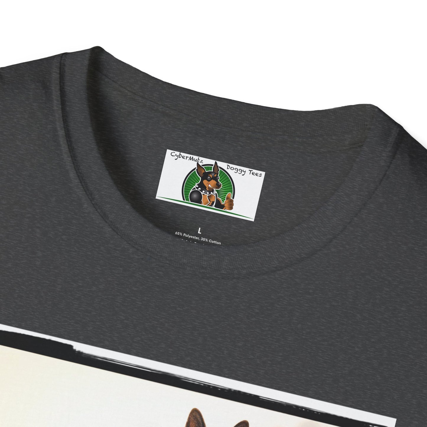 Road Bike German Shepherd Unisex Softstyle T-Shirt T-Shirt Printify