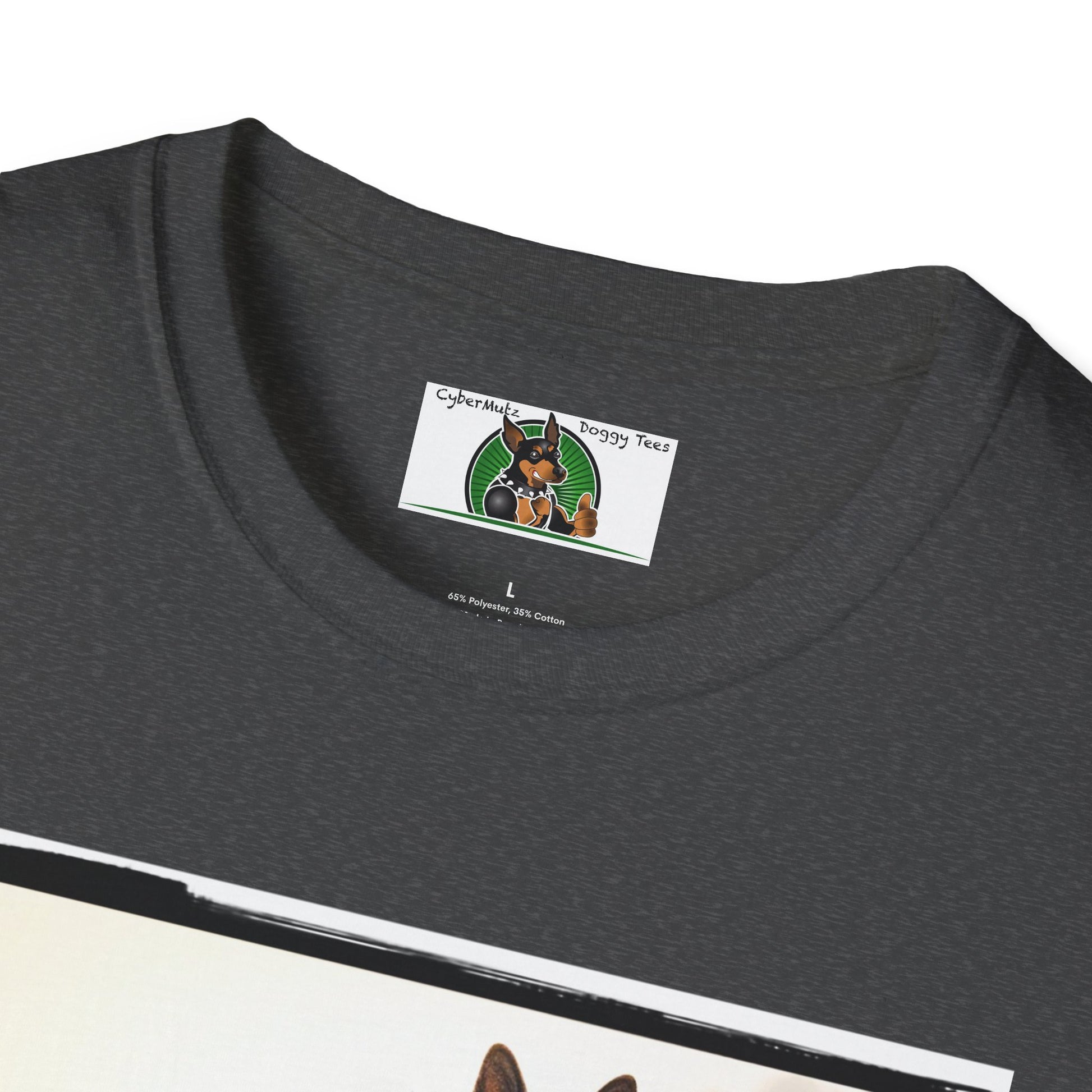 Road Bike German Shepherd Unisex Softstyle T-Shirt T-Shirt Printify