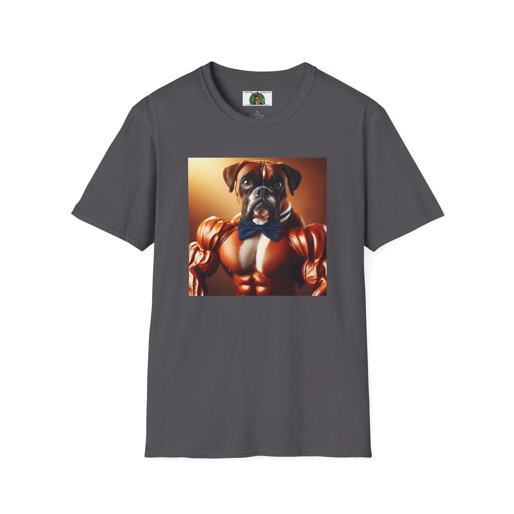 Muscle Boxer Unisex Softstyle T-Shirt T-Shirt Printify S Charcoal 