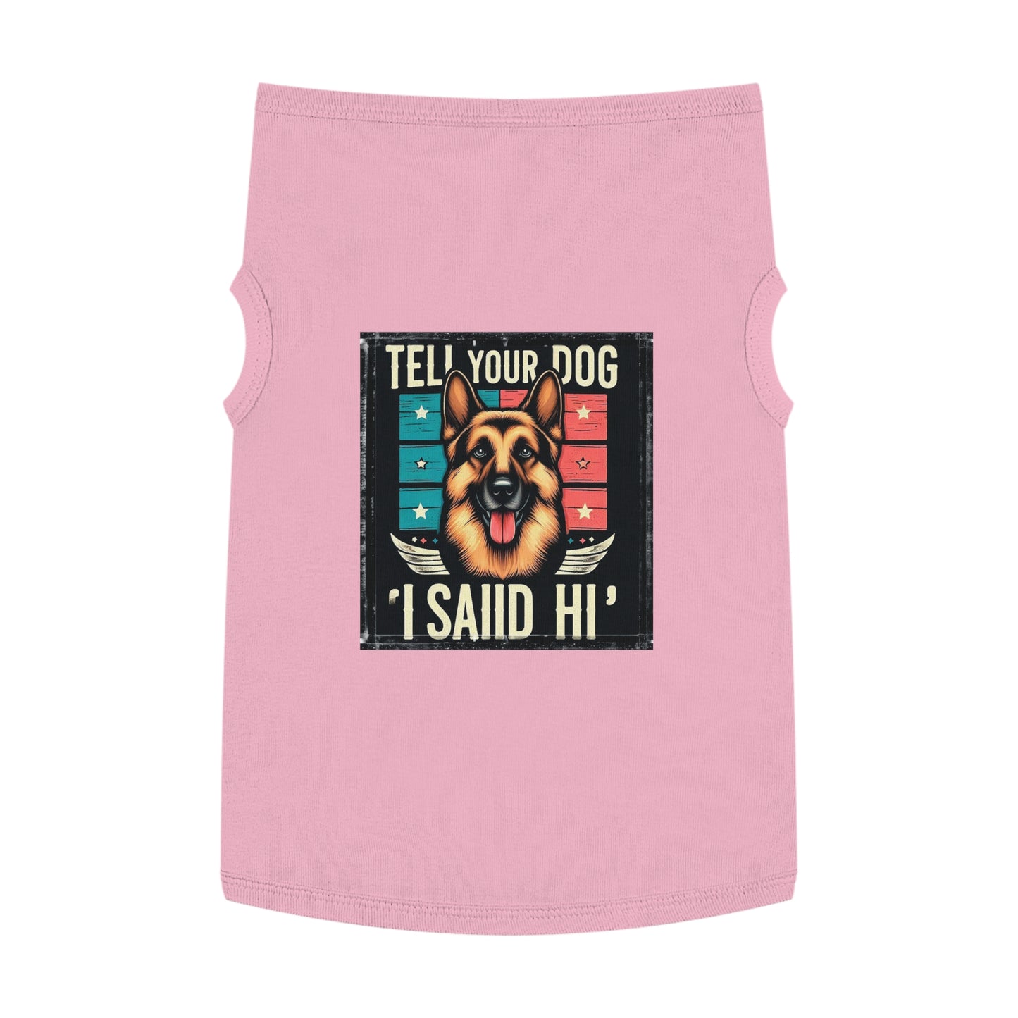 Pet Tank Top German Shepherd Pets Printify XL Pink 