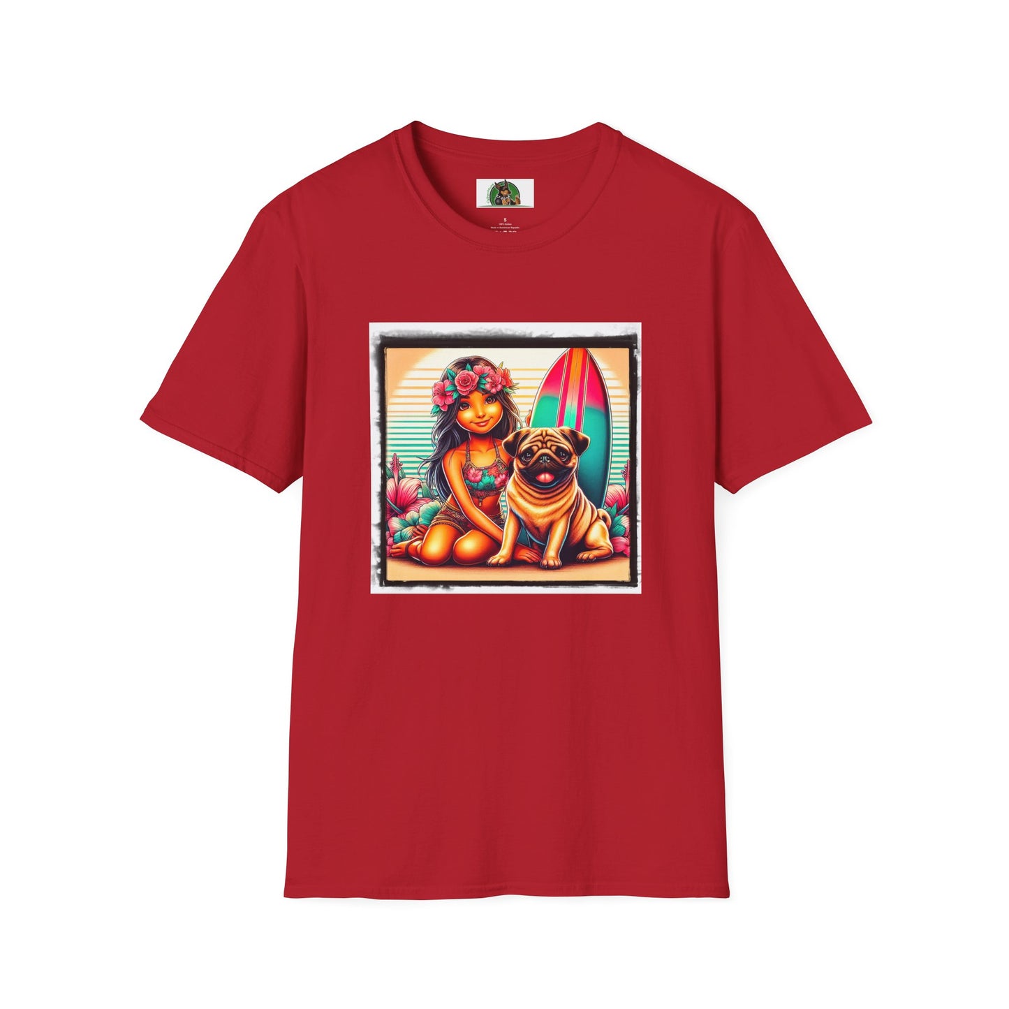 Pugs T-Shirt Printify S Cherry Red 