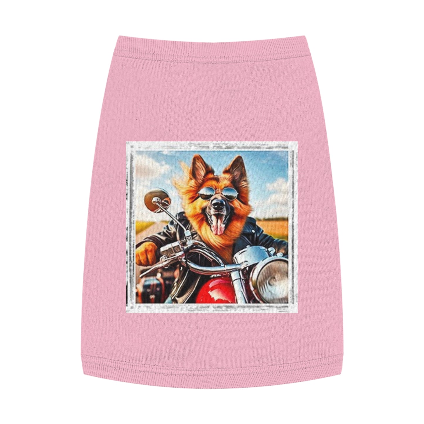 Pet Tank Top German Shepherd Pets Printify M Pink 